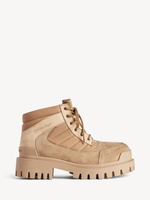 BALENCIAGA Men's Combat Strike Low Boot in Sand
