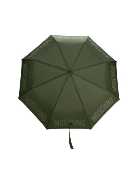 Moschino logo-print compact umbrella