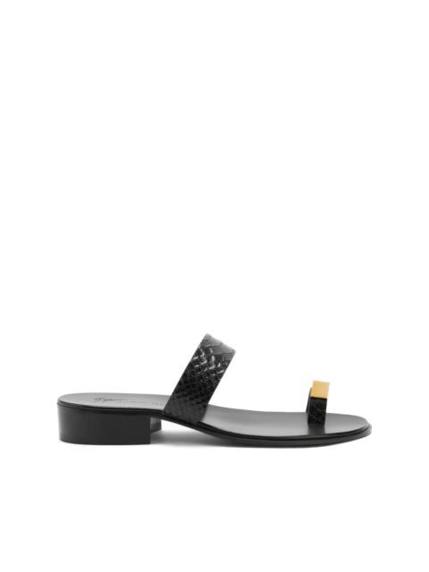 Giuseppe Zanotti Bardack snakeskin-effect sandals