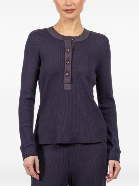 XÍRENA buttoned long-sleeved T-shirt