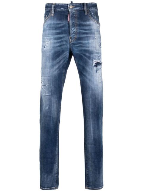 DSQUARED2 slim-fit distressed-finish jeans