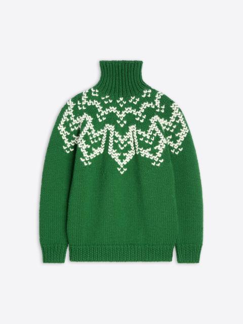 Dries Van Noten INTARSIA WOOL SWEATER