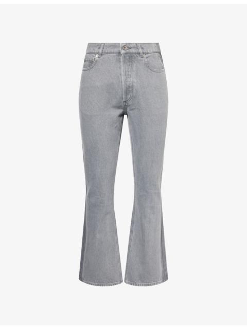 JW Anderson Faded-Wash Bootcut-Leg Denim Jeans