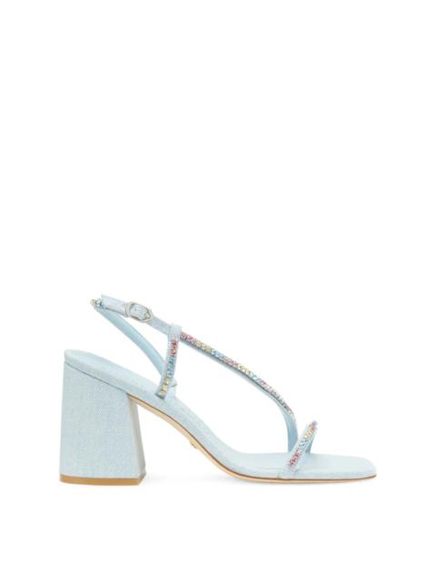 Stuart Weitzman Soiree Crystal 85 Block Sandal