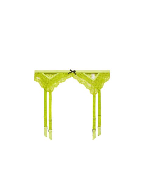 Fleur du Mal Bianca Lace Garter Belt