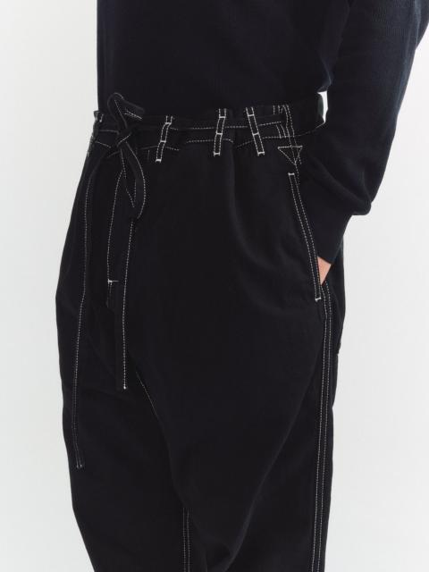 CASEY/CASEY TIE ME UP PANT - DENIM L - BLACK