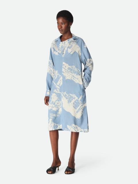 Bottega Veneta Italian Postcard Silk Dress