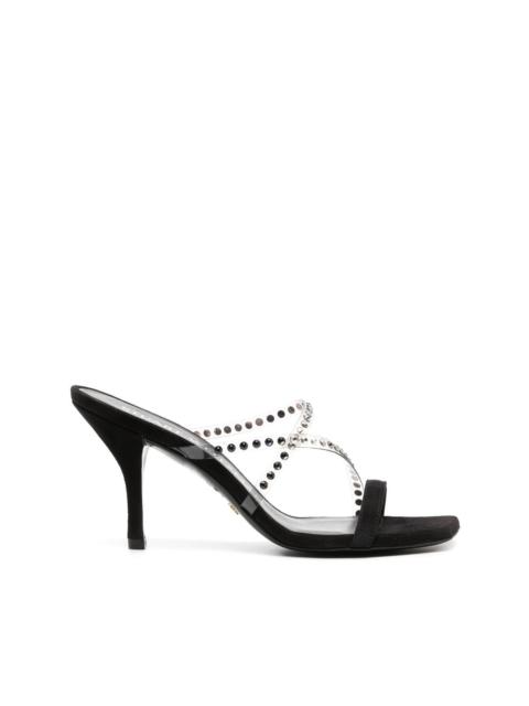 Stuart Weitzman Strapeze 85mm crystal-embellished sandals