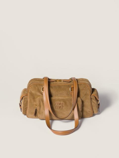 Miu Miu Corduroy Pocket top-handle bag