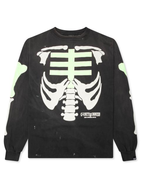 SAINT M×××××× SAINT M6 X BOUNTY HUNTER BONE L/S T-SHIRT - BLACK