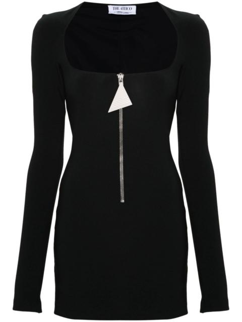 THE ATTICO scoop-neck 미니 드레스