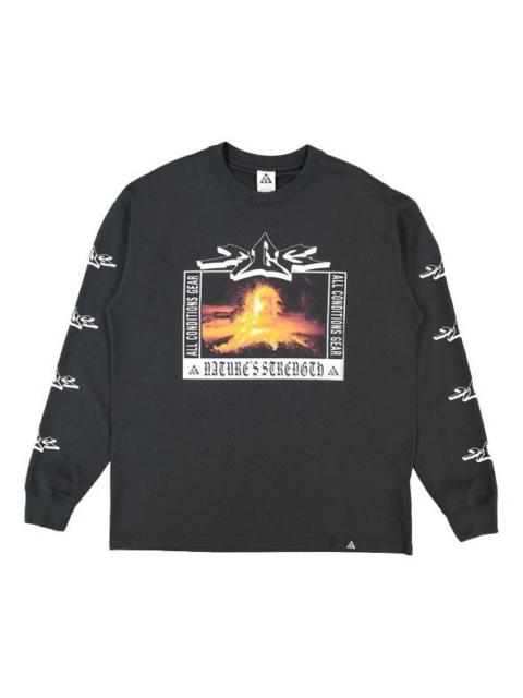 Nike Men's Nike Acg Printing Round Neck Pullover Black DJ1140-010
