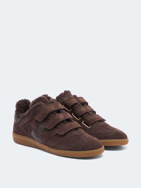 Isabel Marant Beth shearling-lined suede sneakers