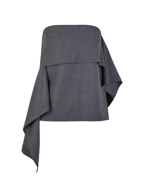 HEIRLOME Rosario Wool-Blend Top dark grey