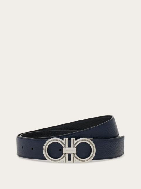 FERRAGAMO Reversible and adjustable Gancini belt