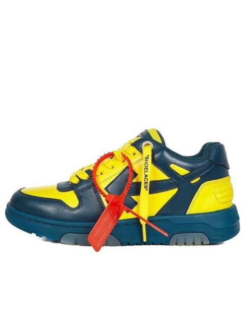 Off-White (WMNS) Off-White Out Of Office Low Sneakers Blue/Yellow OWIA259R21LEA0014518