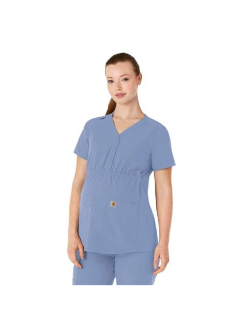 Carhartt Women's Force Essentials Henley Maternity Scrub Top