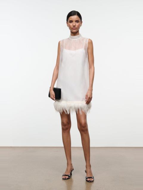 STAUD STAUD ALBEE MINI DRESS IVORY