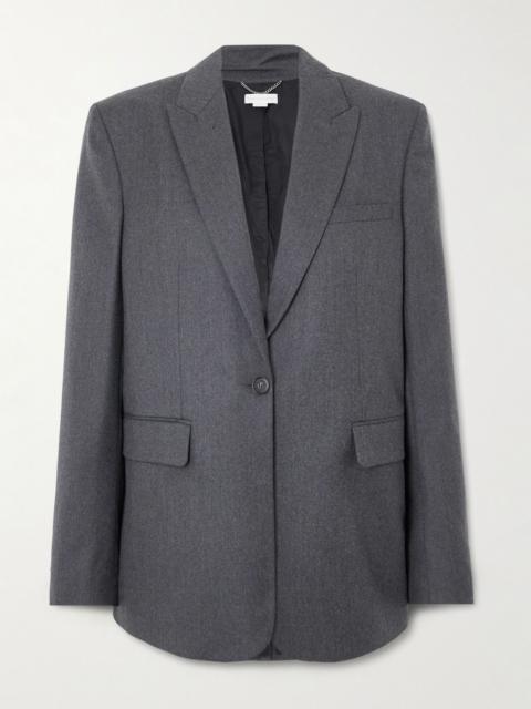 Stella McCartney Wool-twill blazer Dark gray