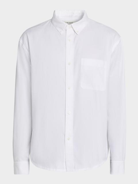 FRAME Men's Button-Collar Cotton Oxford Sport Shirt