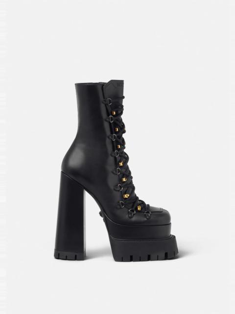 VERSACE Aevitas Lace-Up Platform Boots