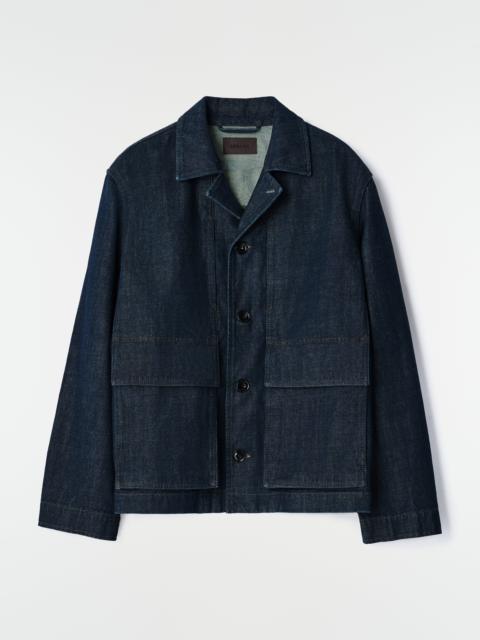 Lemaire BOXY JACKET IN INDIGO DENIM