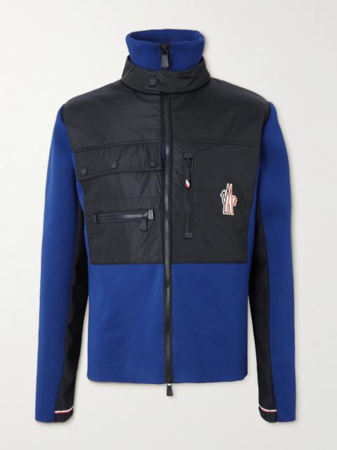 Moncler Grenoble Logo-Appliquéd Fleece and Tech-Jersey Zip-Up Jacket