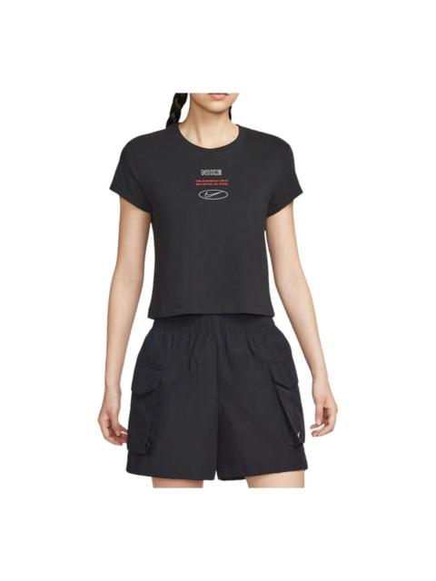 Nike (WMNS) Nike Sportswear graphic T-shirt 'Black' IH8507-010