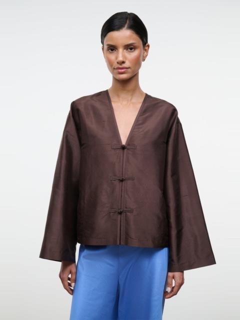 STAUD STAUD VITO SILK TOP EARTH