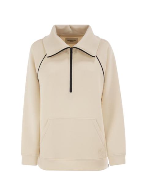 WEEKEND Max Mara Ballata half-zip contrast-piping sweatshirt