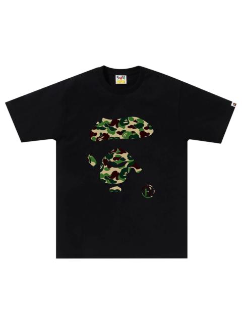 BAPE ABC Camo Ape Face Tee 'Black/Green'