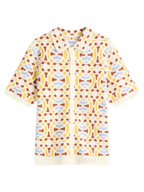 Wax London Wax London Dorset Geo Tile Crochet Shirt