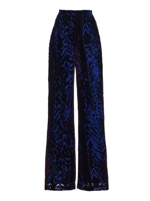 SILVIA TCHERASSI Como Velvet Pants navy
