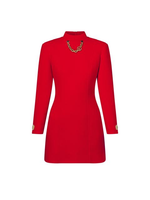 Louis Vuitton Tapered Wool Crepe Mini Dress