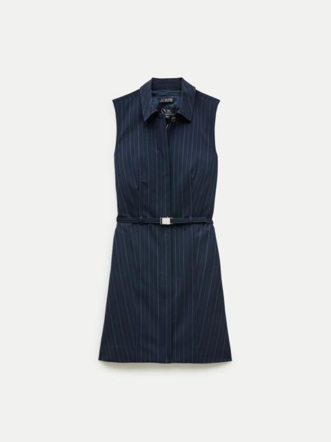 J.CREW Mini dress in pinstriped wool blend