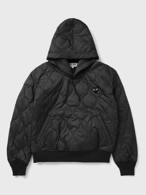 Comme des Garçons PLAY LOGO PRINT BLACK EMBLEM HOODIE