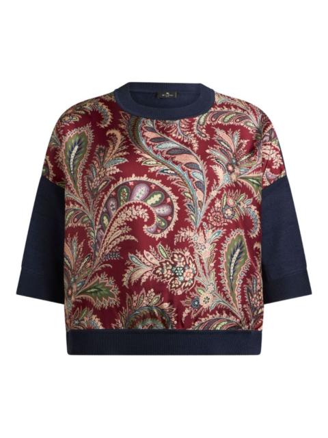 Etro paisley-insert top