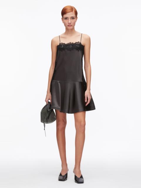 3.1 Phillip Lim Cami Mini Dress with Lace Trim