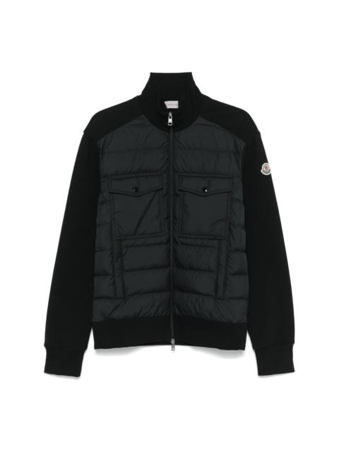 Moncler Panelled Virgin Wool and Cashmere-Blend and Shell