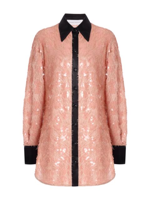 NICCOLÒ PASQUALETTI Marlene Pendant-Sequined Shirt pink