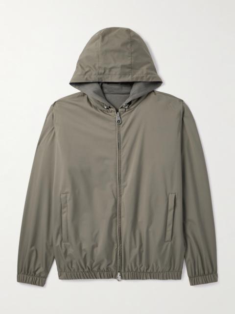 Loro Piana Reversible Storm System® Windmate® Shell and Cashmere Hooded Bomber Jacket