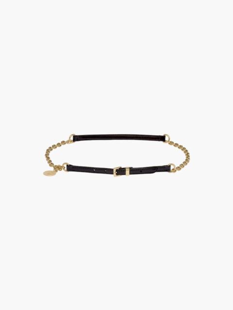 Miu Miu Leather belt with chain