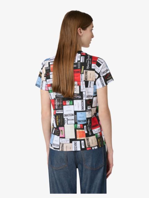 Moschino PRINTED ORGANIC COTTON JERSEY T-SHIRT