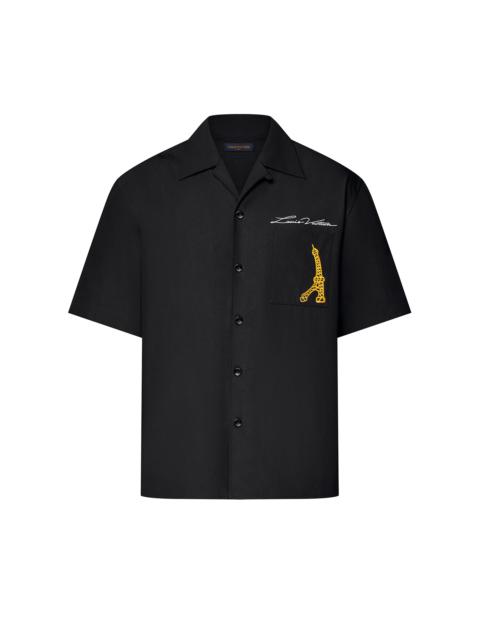 Louis Vuitton Open Collar Short-Sleeved Cotton Shirt