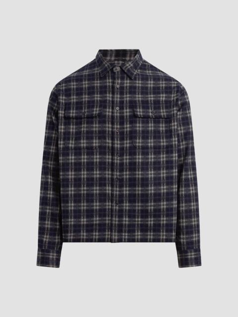 Joe's Jeans Men's Plaid Double Flap Pocket Shirt - Navy Multi