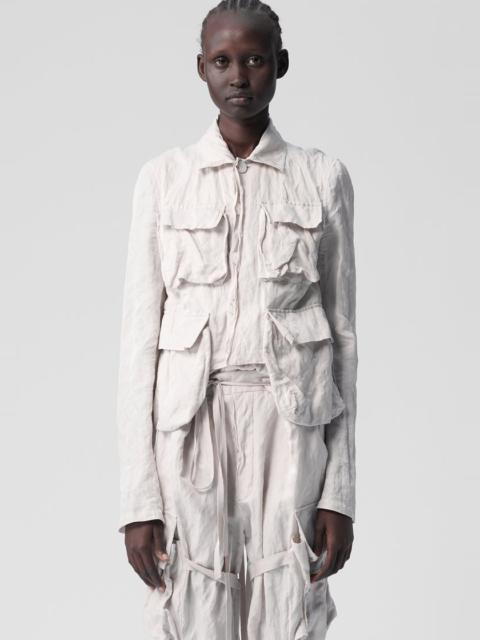 Ann Demeulemeester Fine Ultralight Cropped Cargo Jacket