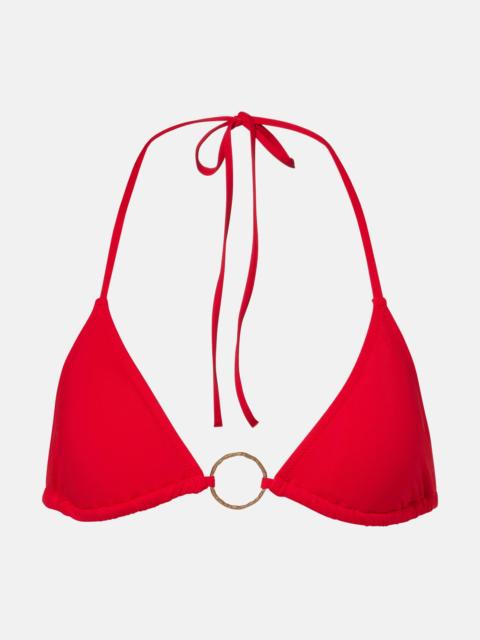 MELISSA ODABASH Miami ring-detail bikini top