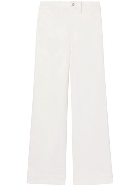 Proenza Schouler logo-patch cropped jeans