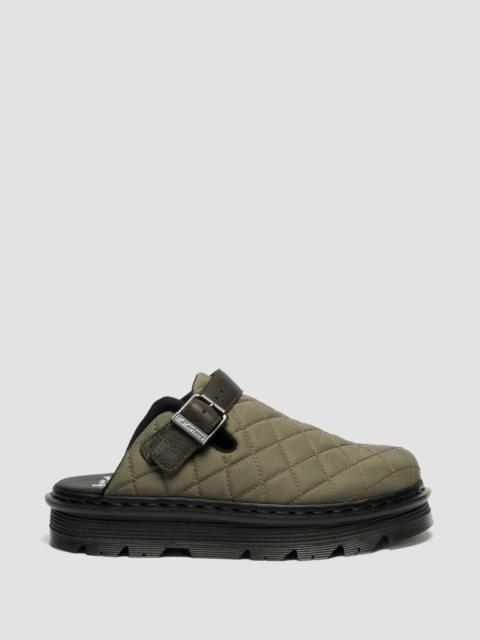 Dr. Martens Zebzag Quilted Canvas Slingback Platform Mules