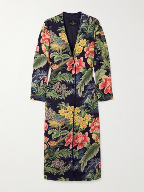 Etro Floral-print Cotton Coat
